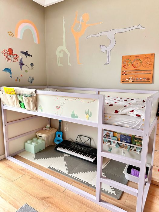 Łóżko piętrowe 90x200 cm, dziecięce, dwustronne