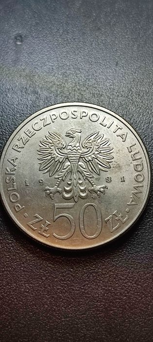 Moneta okolicznościowa 50 Zł gen broni Władysław Sikorski 1981