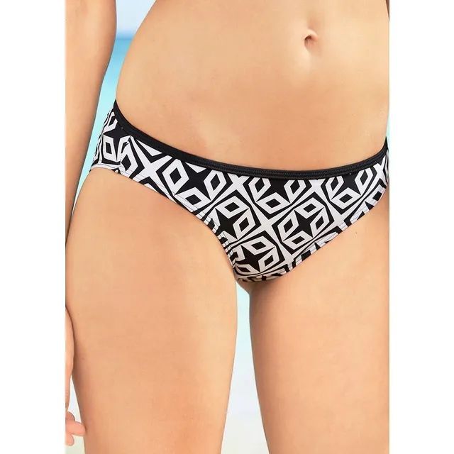 bonprix biało - czarne figi od bikini 46-48