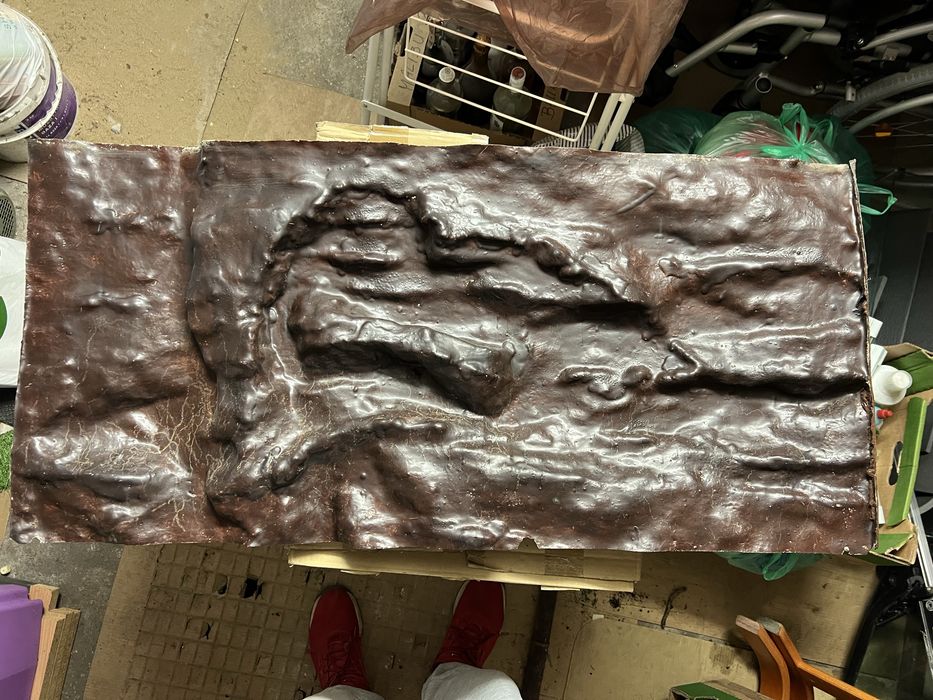 Tło strukturalne piaskowiec 100x50 akwarium terrarium