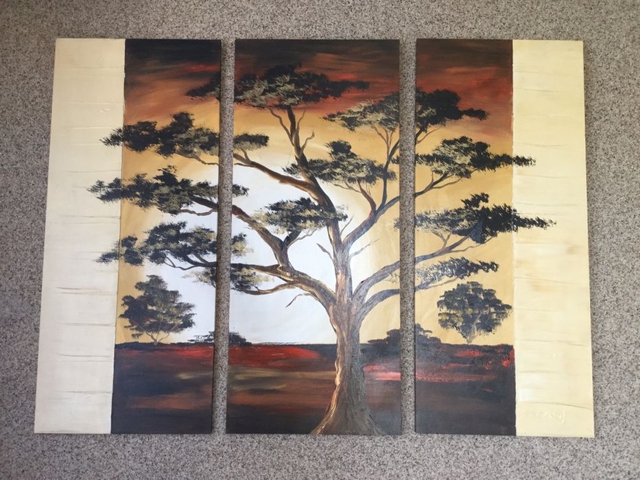 Obraz tryptyk Afryka