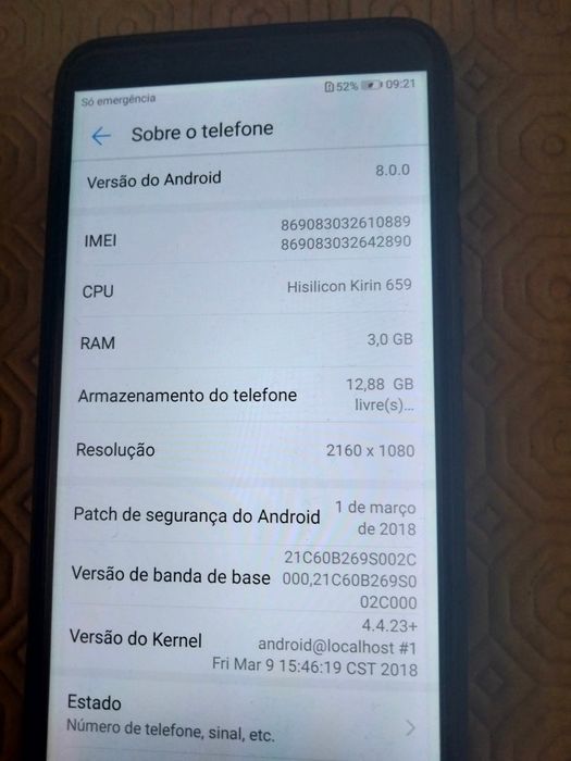 Vendo hawuei p smart urgência