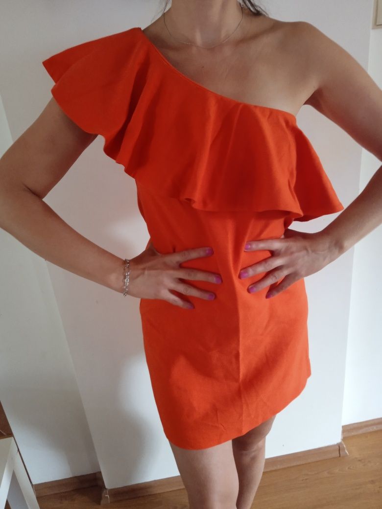 Sukienka MOHITO pomarańczowa