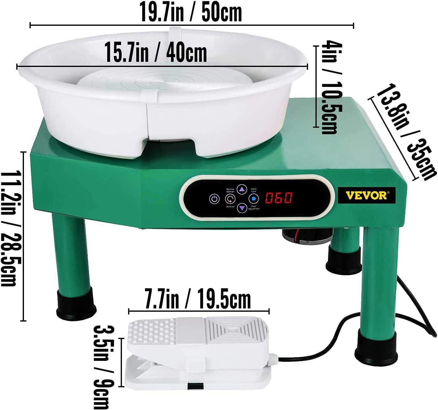 (NOVA) Máquina elétrica de fazer cerâmica 25 cm, 350 W 220 V