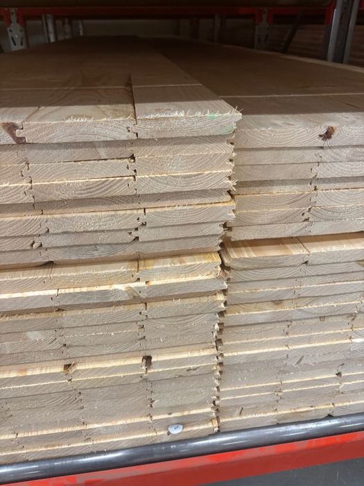 Panel dachowy Skandynawski, Deskowanie, Dach, Deski z piórowpustem