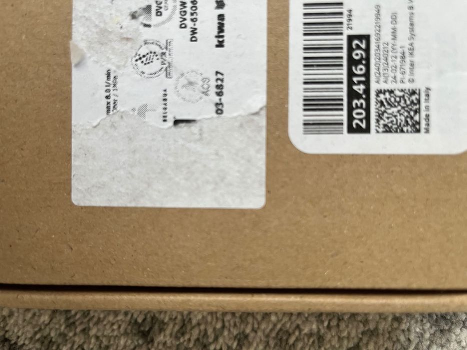 Ikea TOLLSJÖN
Bateria kuchenna ze spryskiwaczem, czarny metal polerow.