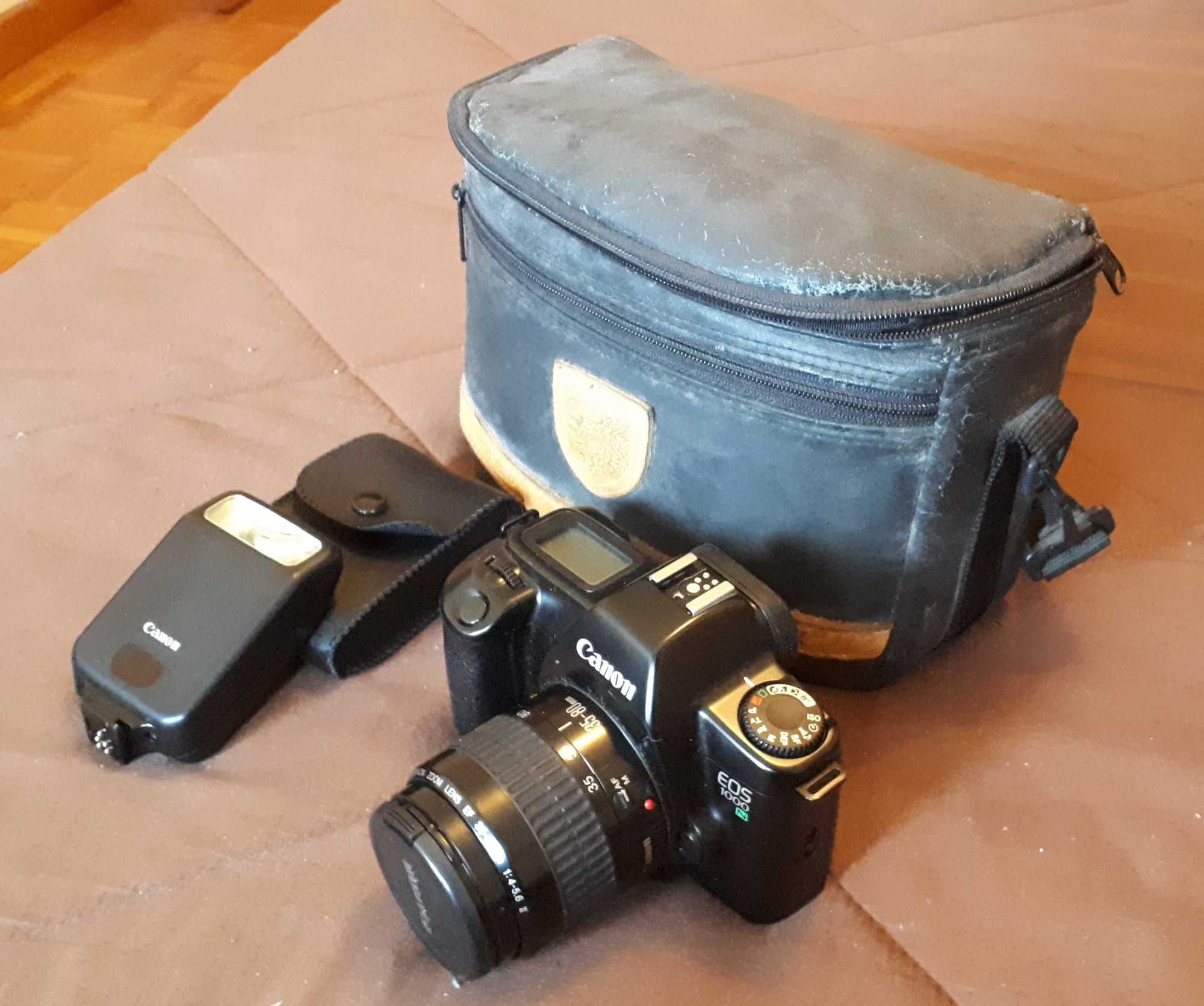 CANON EOS 1000N +Lente 35-80mm +Flash Speedlite 160E +Bolsa +2 Rolos