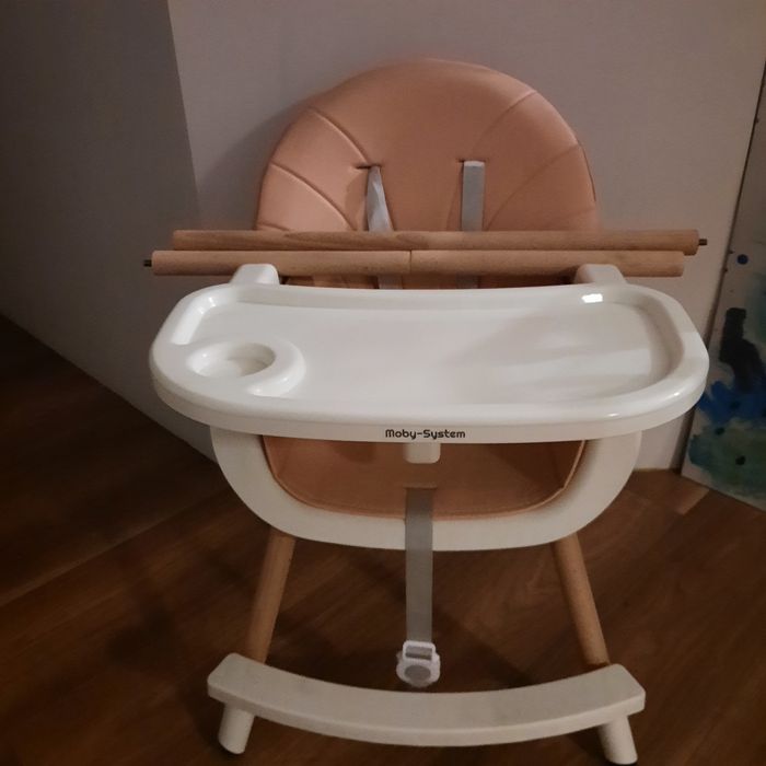Krzesełko moby-system do karmienia 3w1 taca stolik fotelik pasy