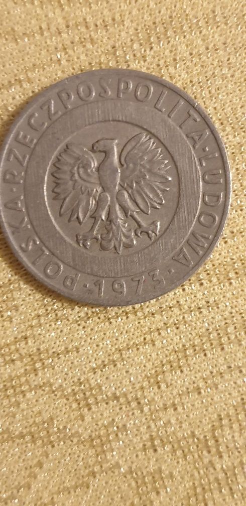 Moneta 20 zł. wieżowiec 1973r z czasów prl-u Nie widać znaku mennicy