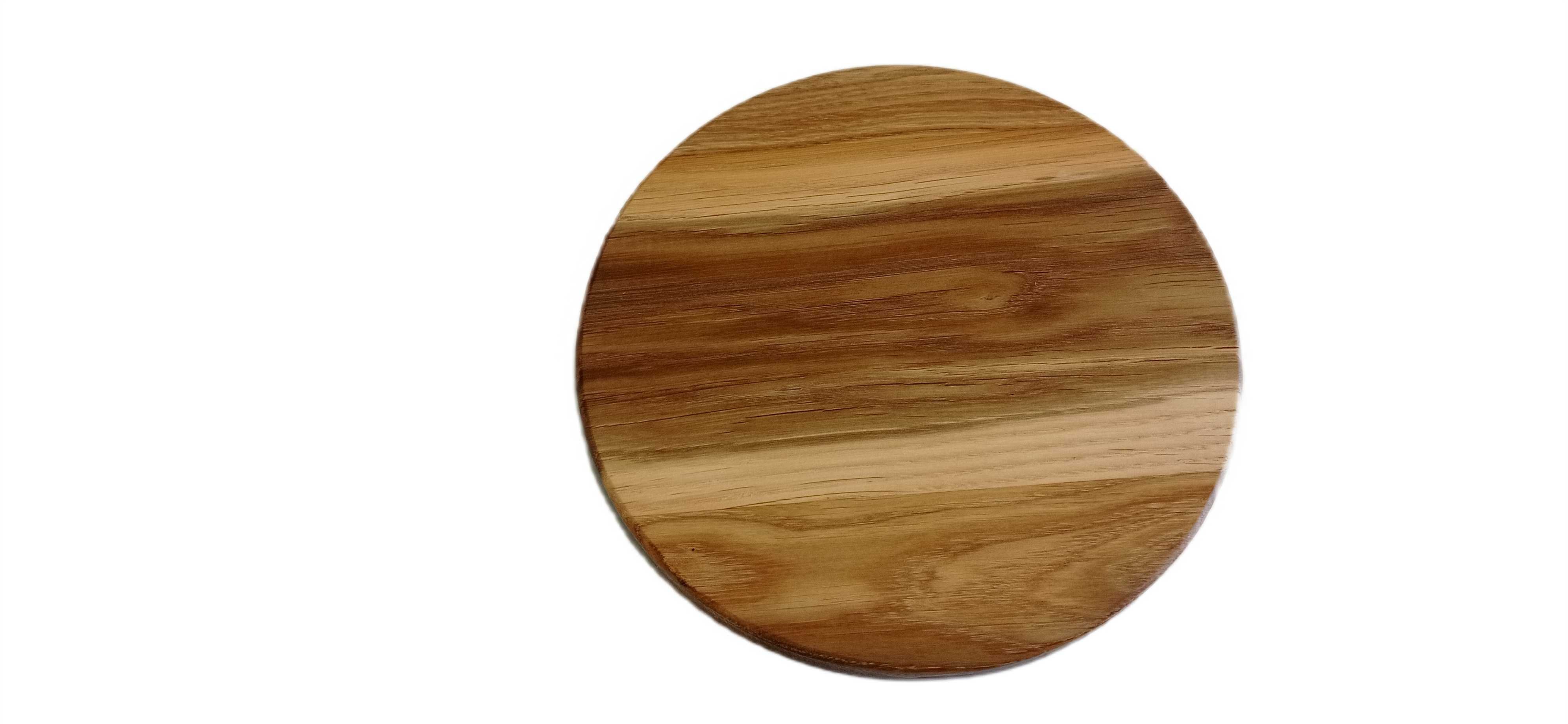 Deska dębowa Ø 200 mm – naturalna, olejowana