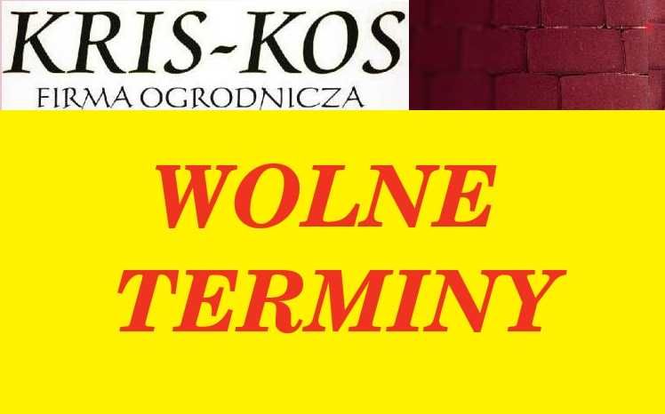 Układanie kostki brukowej . Firma KRIS-KOS