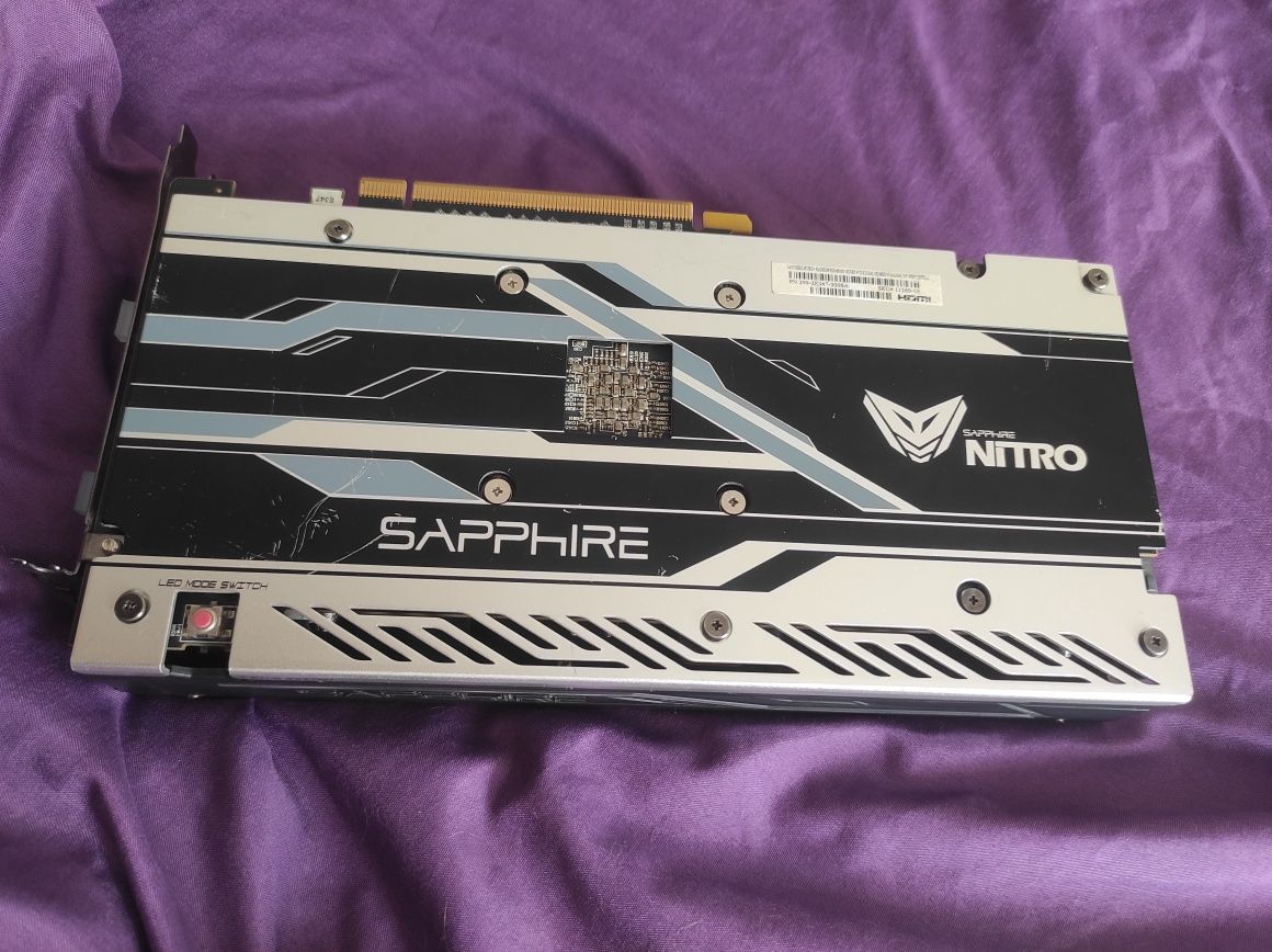 Відеокарта Sapphire Nitro RX 480 8g AMD Radeon повністю обслужена тест