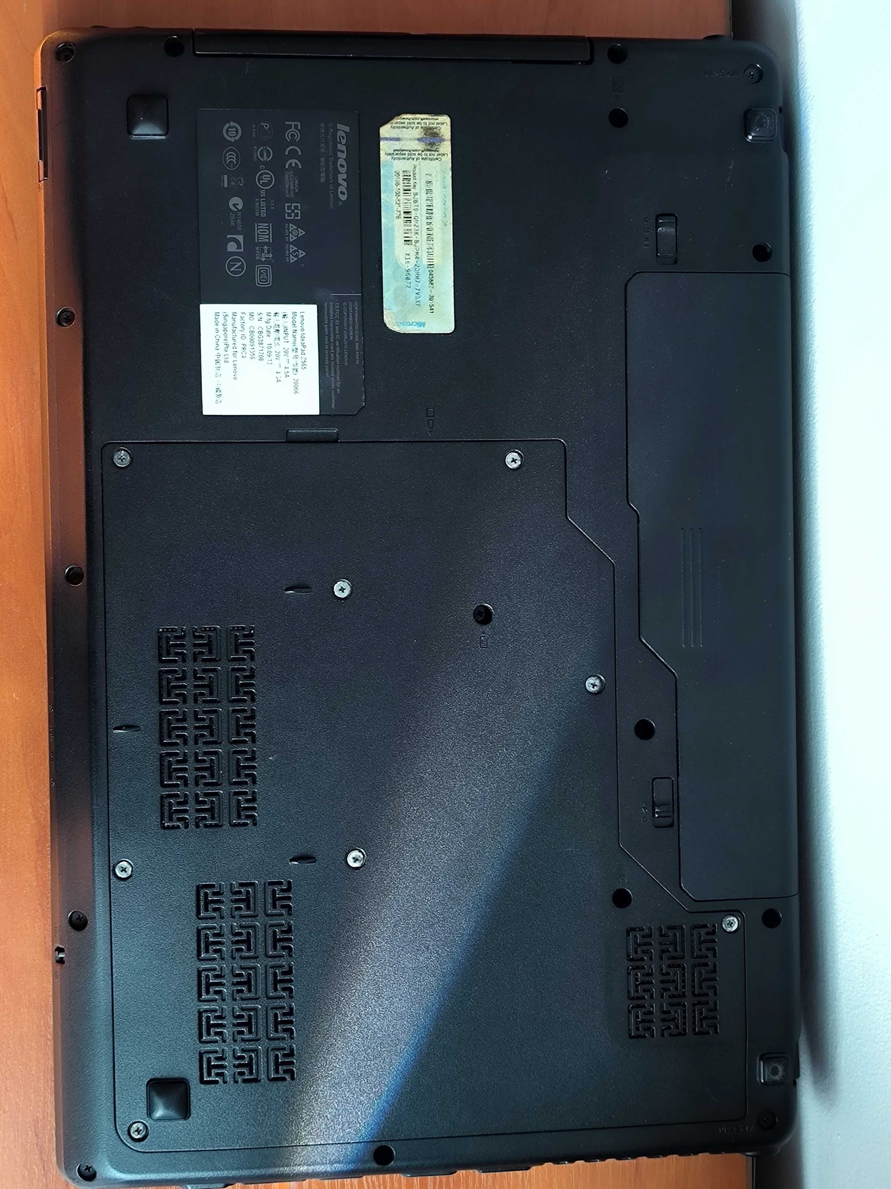Laptop Lenovo Z565 uszkodzona matryca