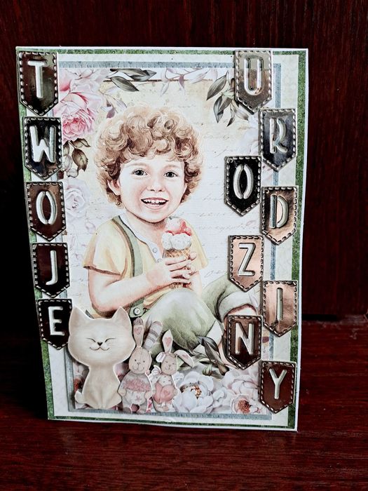 Kartki dziecięce urodzinowe handmade cardmaking