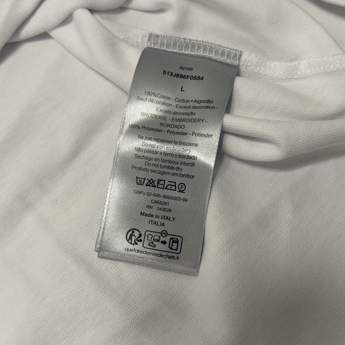 Dior X Kaws Varsity Jacket White Virgin Wool Jersey L t-shirt koszulka
