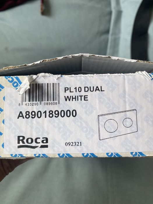 Spłuczka Roca - biała podwójna