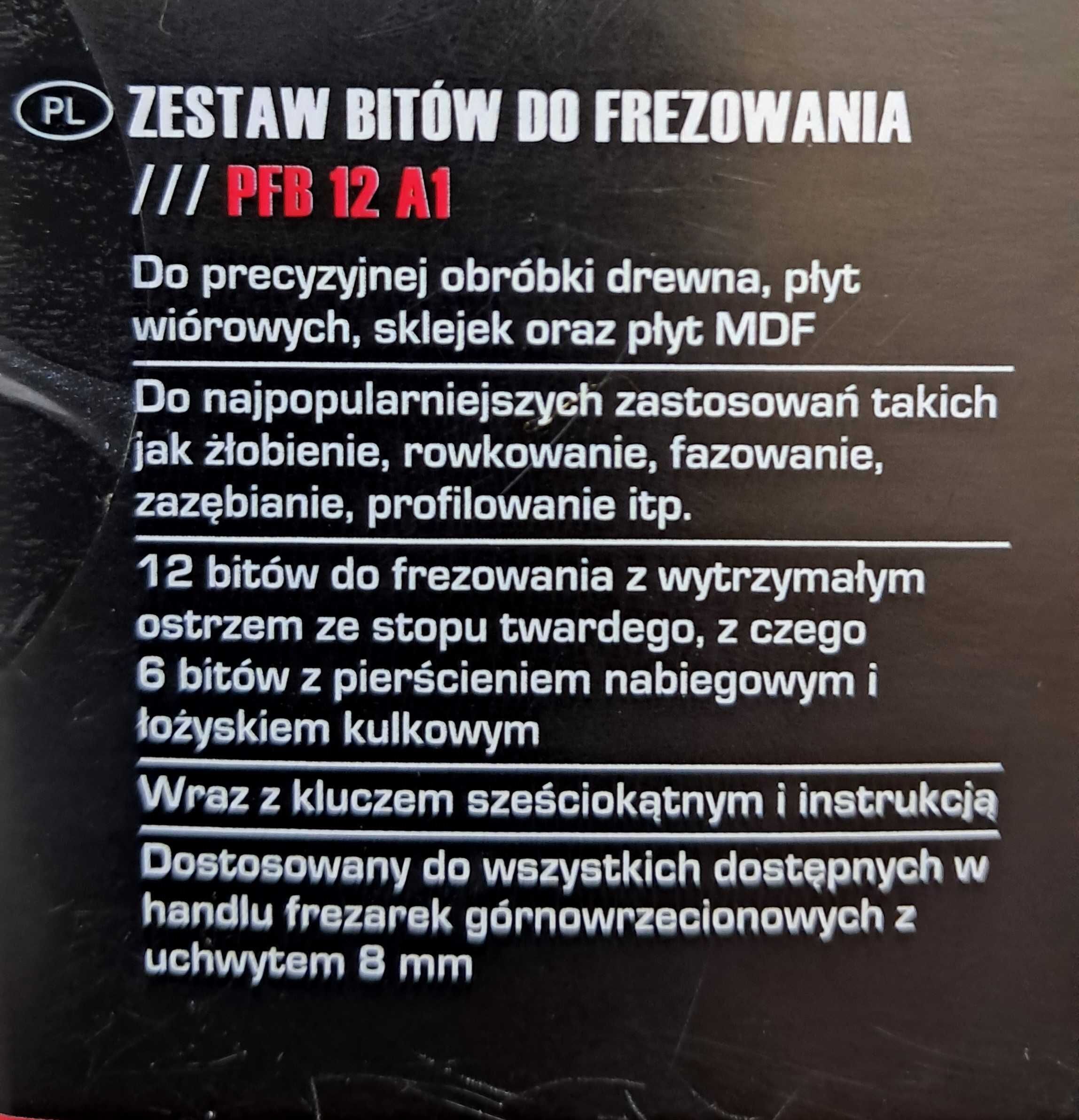 Zestaw frezów do frezarki górnowrzecionowej PFB 12 A1 PARKSIDE