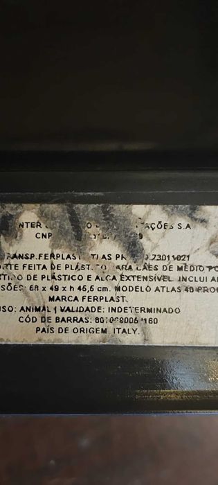 Caixa transporte animais