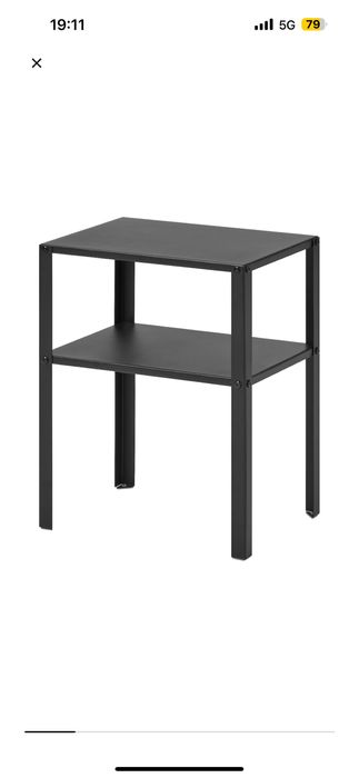 Vendo mesa de cabeceira preta ikea