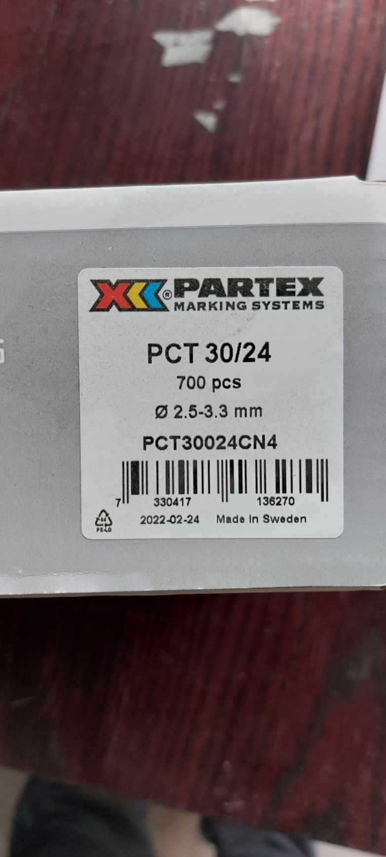 Profil zatrzaskowy Ciągły Partex PCT30024CN4, 2.5-3.3mm, 24mm, żółty