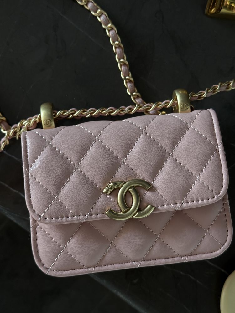 Сумка Chanel mini рожева