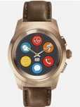 MyKronoz Smartwatch ZETIME Premium różowe złoto skórzany pasek brązowy