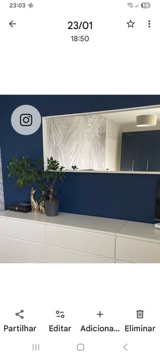 Espelho Branco como novo