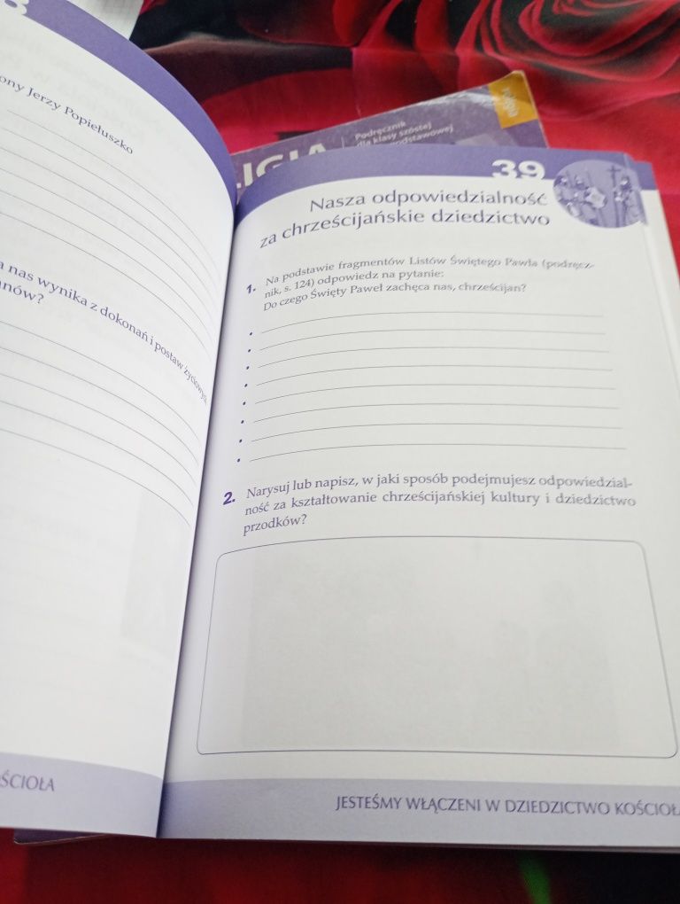 Podręcznik karty pracy religia klasa 6