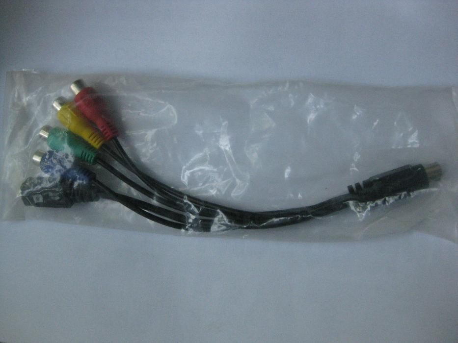 S-Video (7 pin) Male to 3 RCA(R-G-B)+ S-Video(4 pin) + RCA Female
