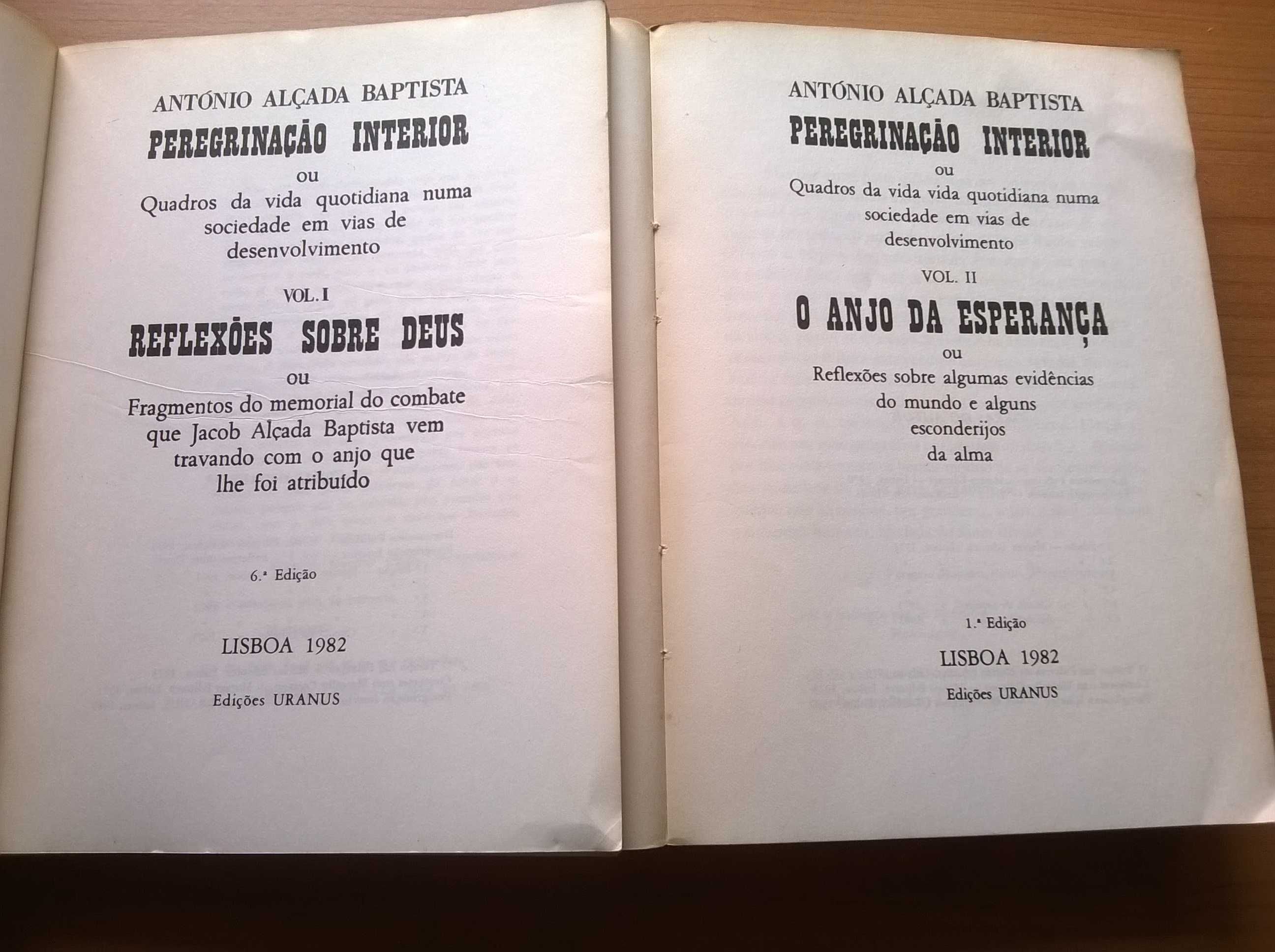 Peregrinação Interior (vols I e II)- António Alçada Baptista
