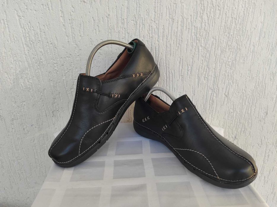 Туфли кожанние Clarks unstructured р.39