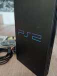 Playstation 2 com jogos e 2 comandos