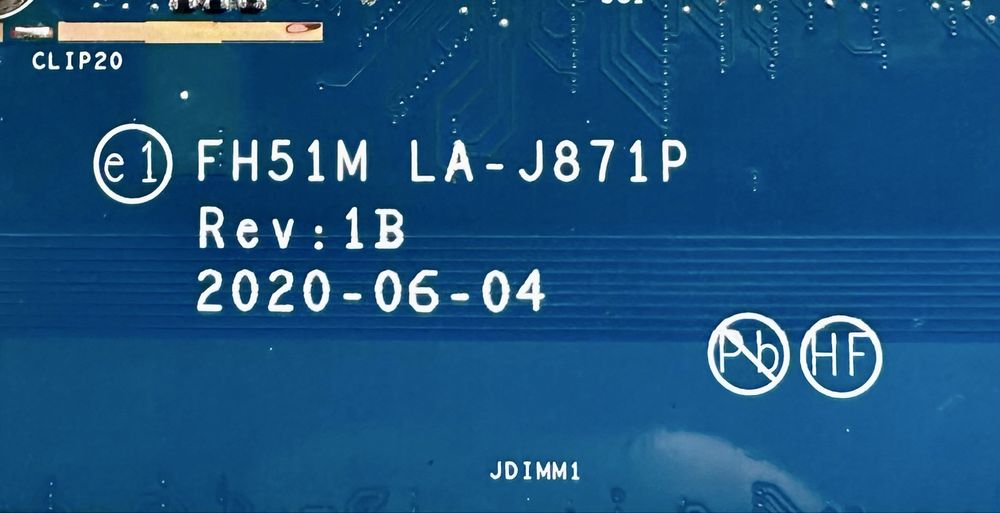 Материнська плата Acer Nitro 5 AN515-55 LA-J871P Rev:1.B