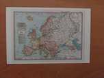 Retro widokówka "Stara mapa europy"
