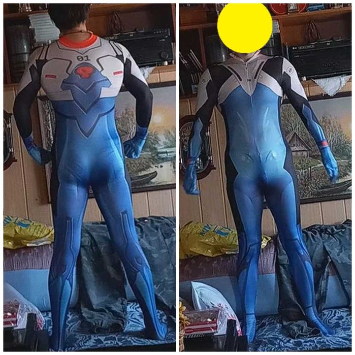 Cosplay kombinezon Ikari Shinji Evangelion rozmiar XL 170 cm i peruka