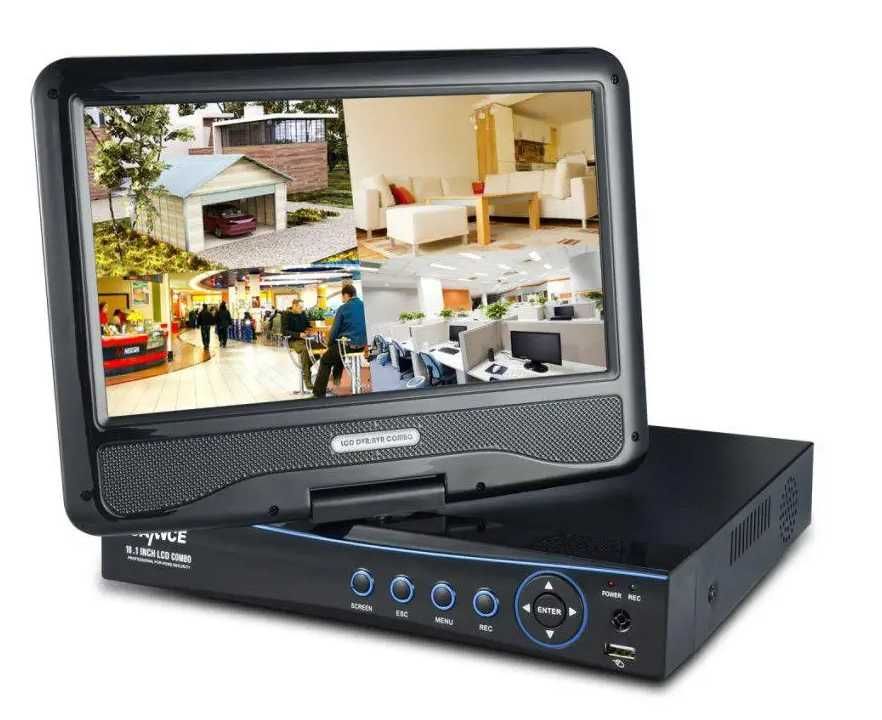 SANNCE 8CH 5-in-1 1080N CCTV Sistema de Segurança com DVR de 10,1”.