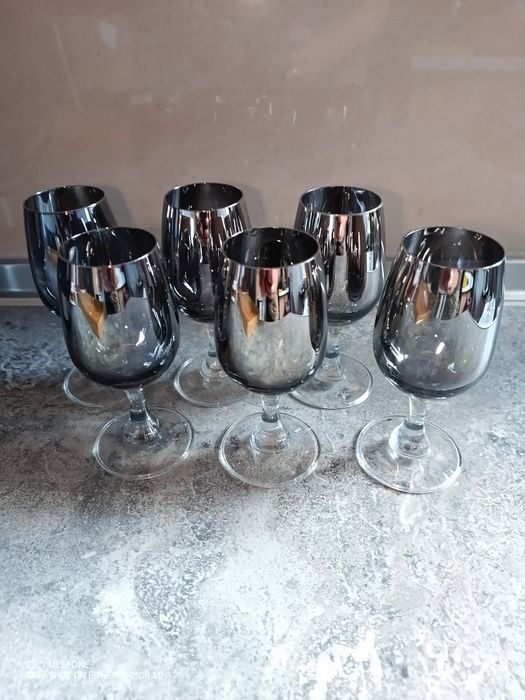 Srebrne kieliszki PRL