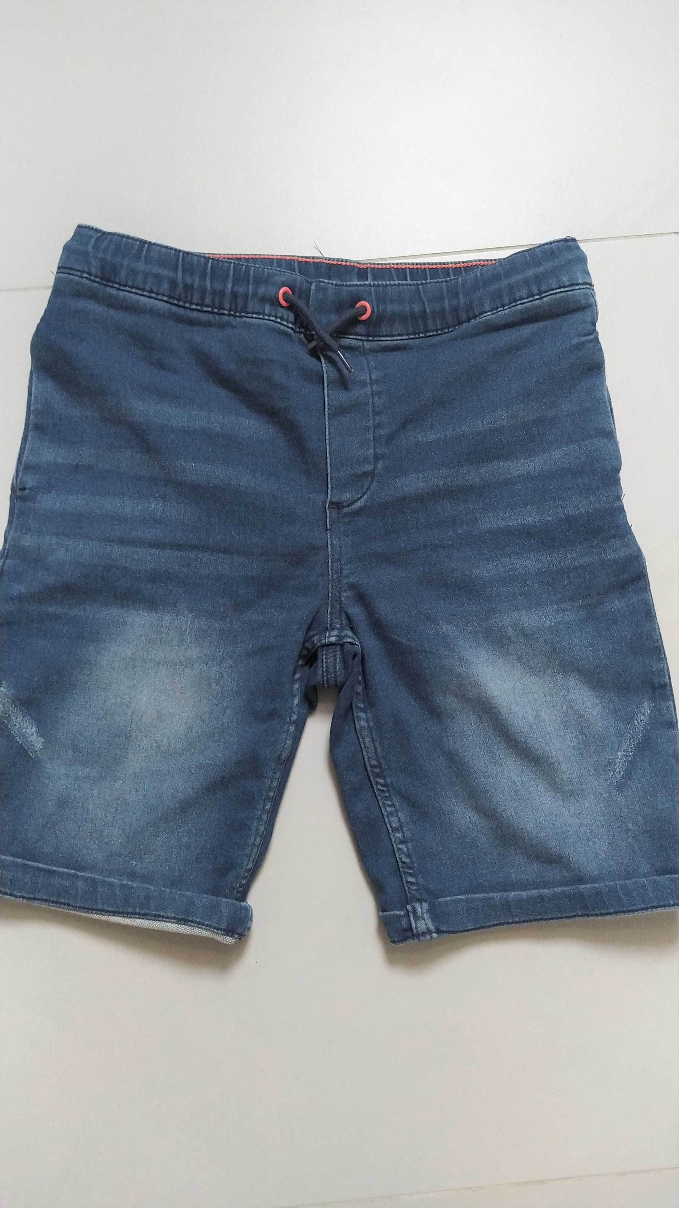 Niebieskie Spodenki dżinsowe 152/158 12/13lat jeansy