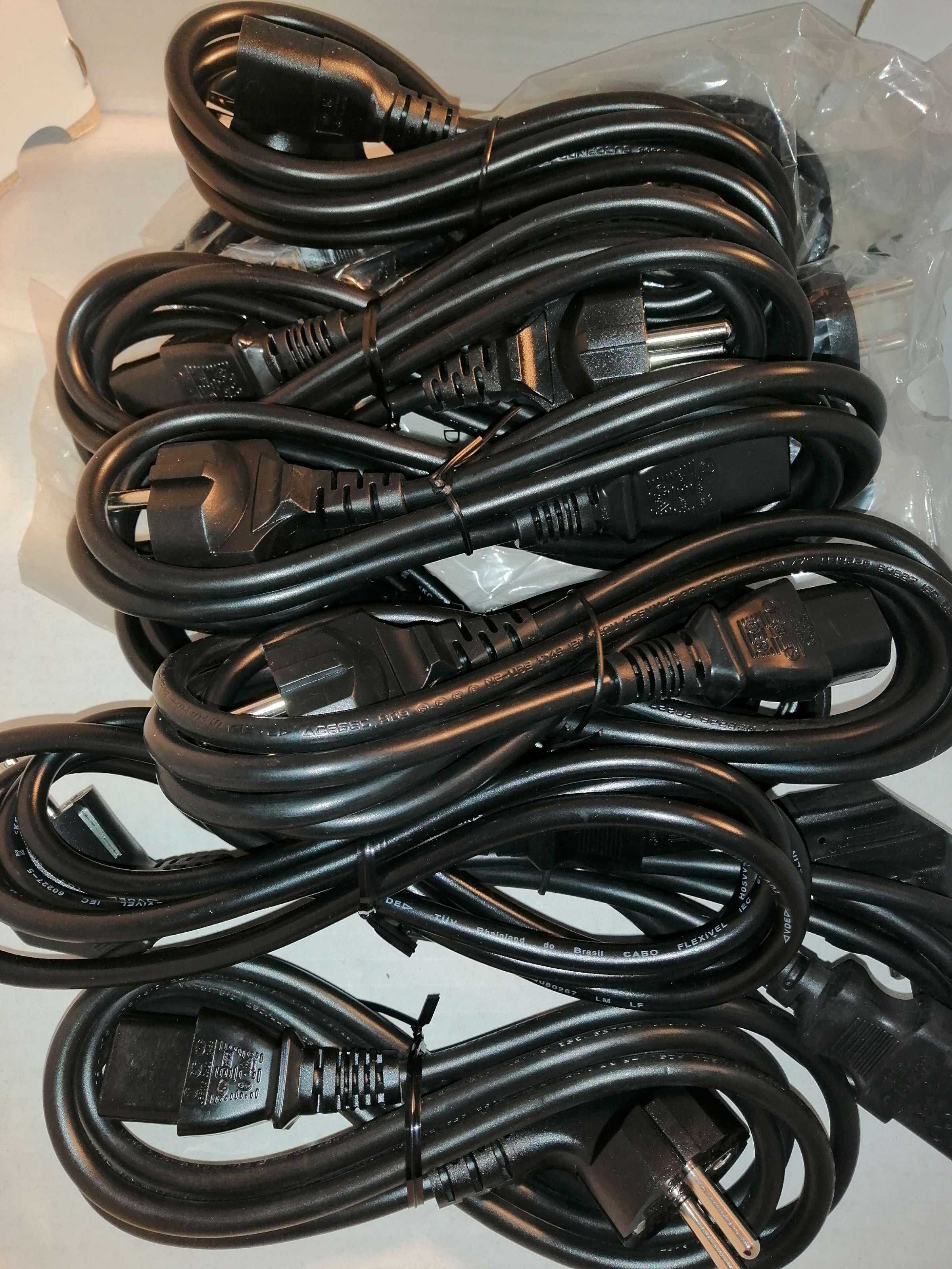 Kabel przewód zasilający 10 sztuk do komputera ,drukarki, UPS itp