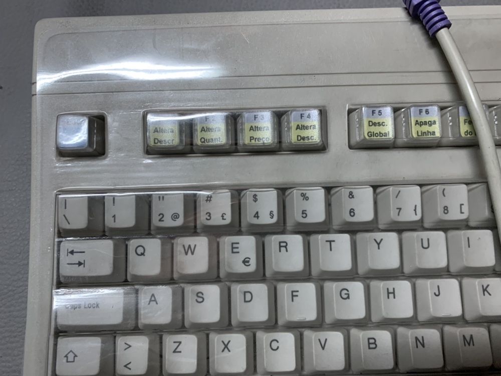 Teclado POS Vendas Teclas com etiquetas