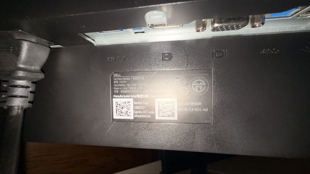 Монітори Dell P2217H 21.5″ IPS Full HD 60Hz,
