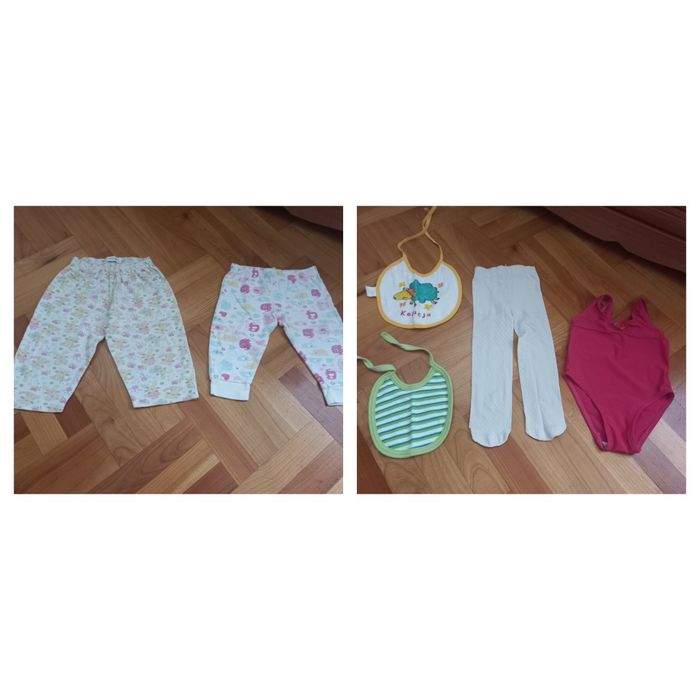 Paka ubrań 74 6-9m-cy dziewczynka wiosna-lato 36szt 2