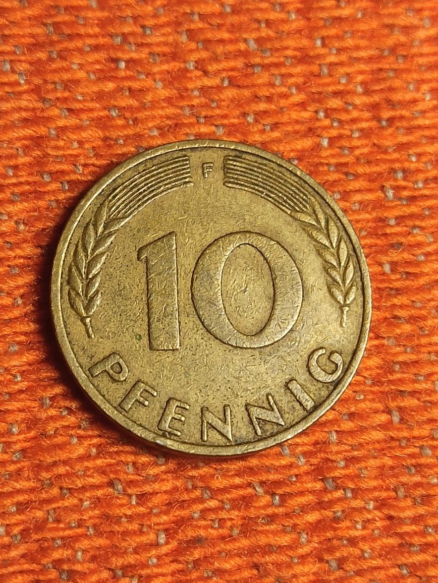 Moneta 10 Pfennig 1971 r. Niemcy