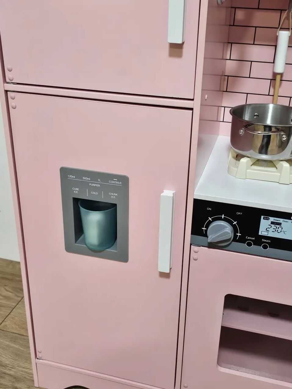 Дитяча дерев'яна кухня, кухня дитяча ігрова класна Pink