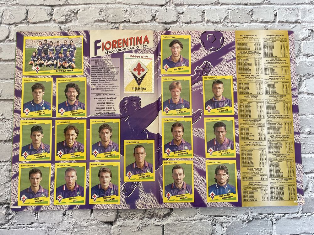 Panini Calciatori 1996/1997 Чемпионат Италии.Футбол.Полный альбом