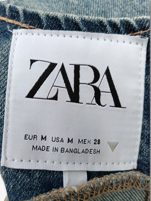 Vestido comprido de ganga, Zara, Tam. M