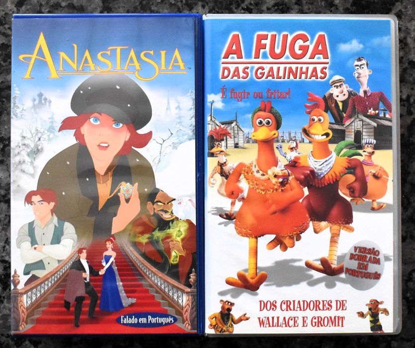 Lote 6 filmes de animação em VHS (Lote 2)