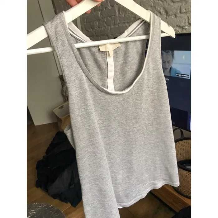 Max Mara MaxMara srebrna szara bluzka top 38 M