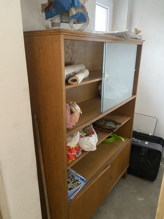 Regał drewniany PRL …………..