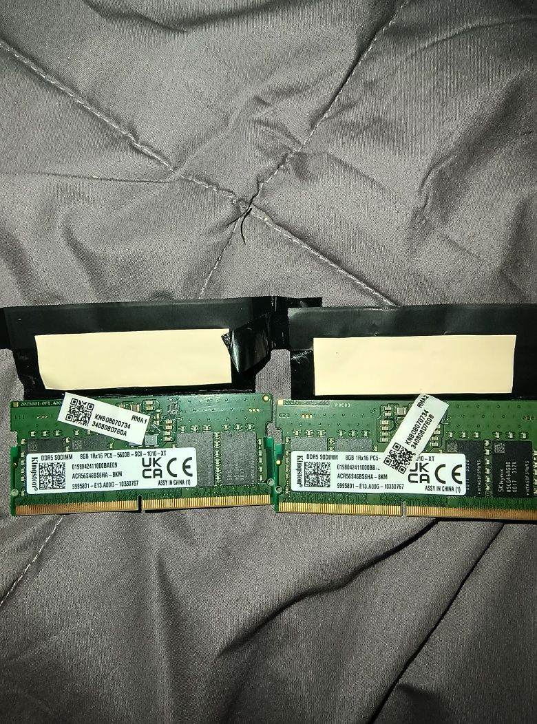 Продам оперативку 16 ГБ Kingston DDR5-4800